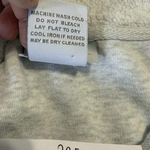 Soft Surroundings Women’s Small Petite Cozy Sweater Gray Henley Button Mock Neck - Picture 7 of 7